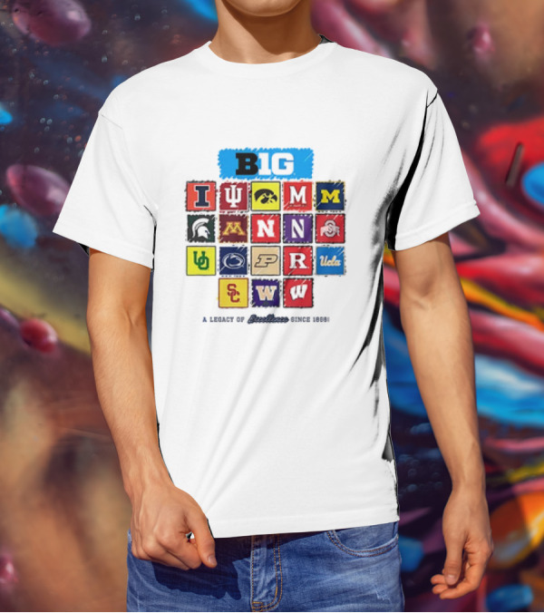 Big Ten Conference Logos Legacy Excellence Since 1888 T-Shirt