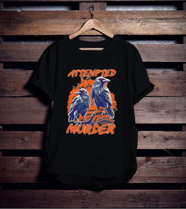 Attempted Murder Vintage Ravens T-Shirt