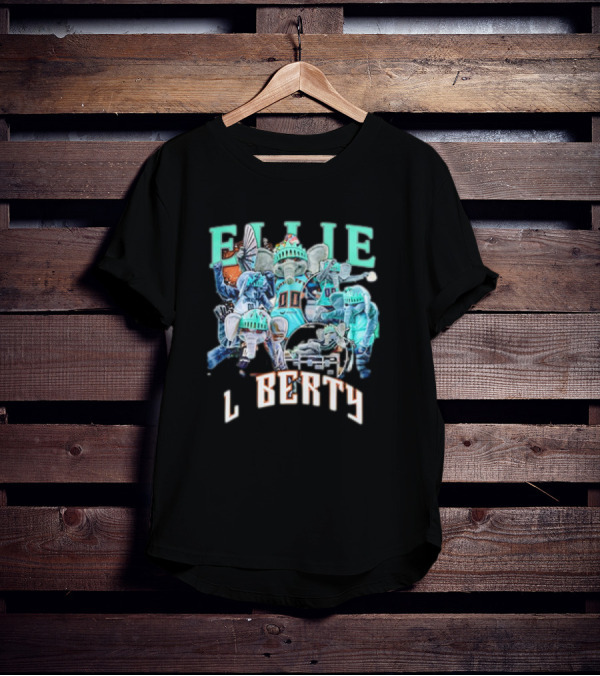 New York Liberty Ellie Basketball Christmas Statue Of Liberty T-Shirt