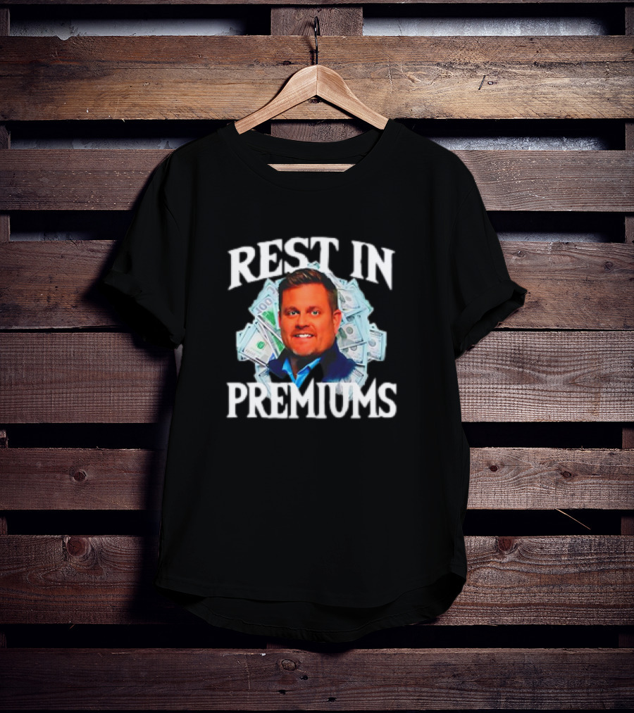 Rest In Premiums Brian Thompson Cash Background T-Shirt
