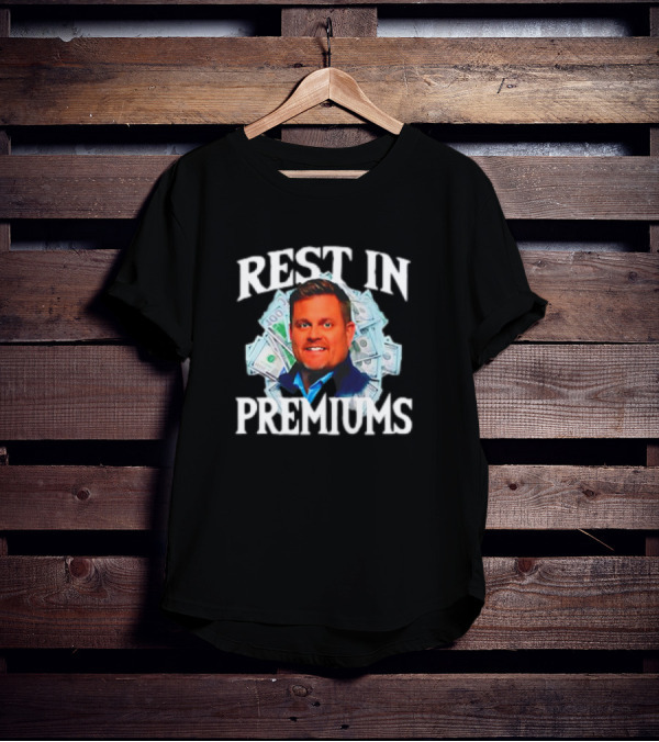 Rest In Premiums Brian Thompson Cash Background T-Shirt