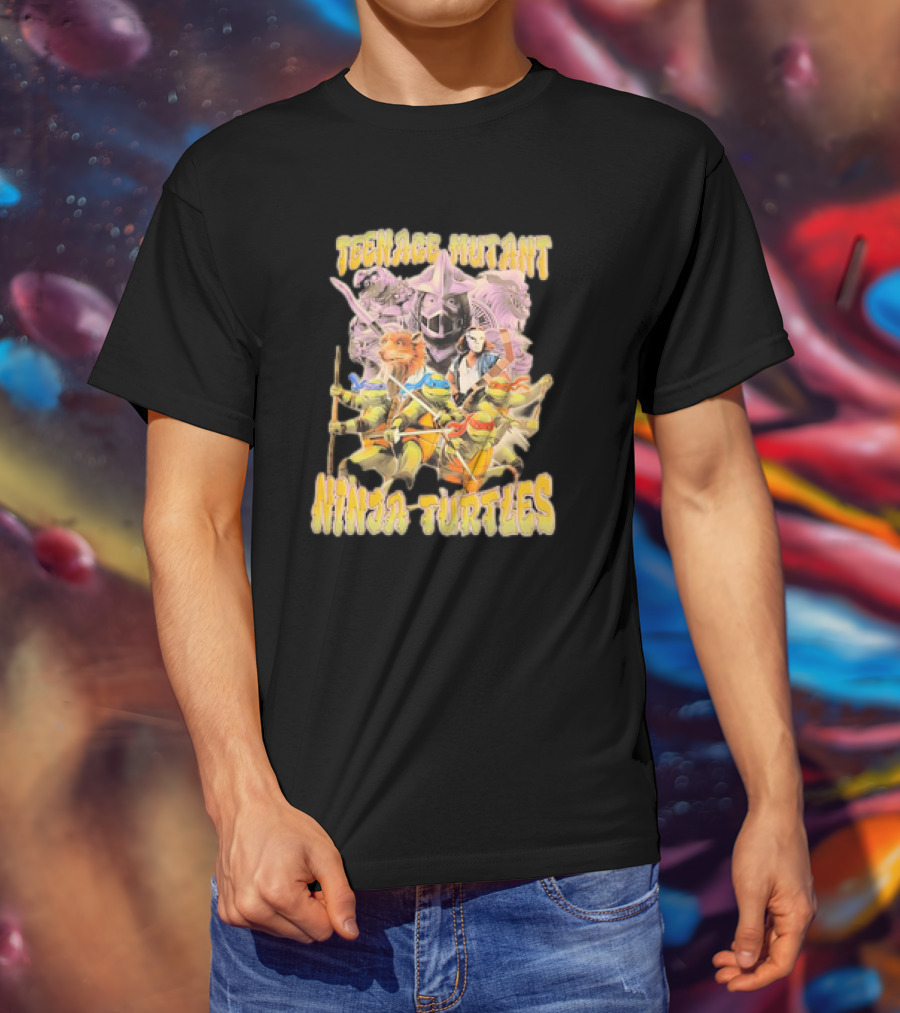 Teenage Mutant Ninja Turtles Vintage Heroic Group Adventure T-Shirt