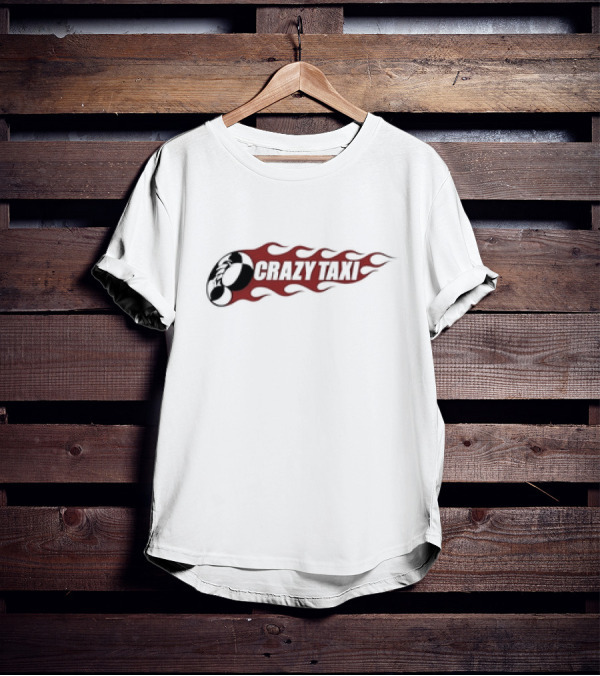 Crazy Taxi Logo Flame T-Shirt