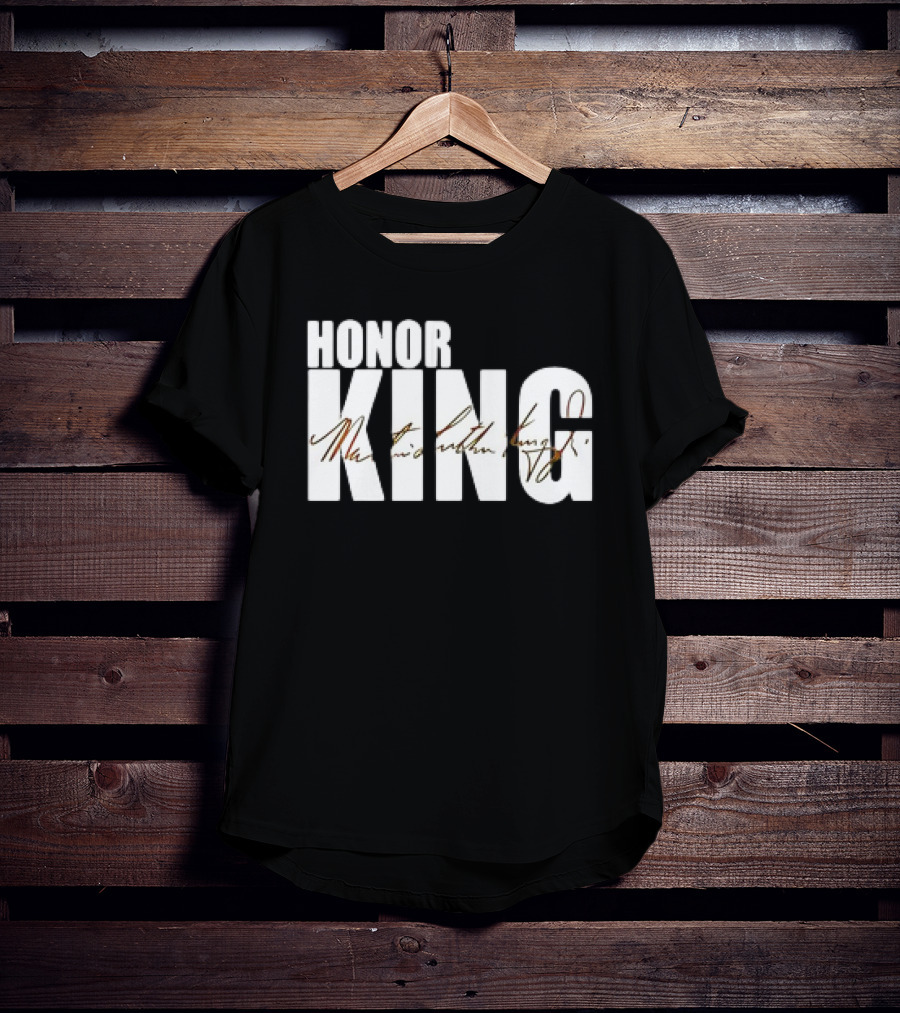 HONOR KING Dallas Mavericks 2025 Martin Luther King Day Signature T-Shirt