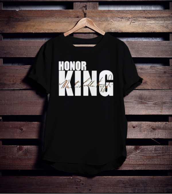 HONOR KING Dallas Mavericks 2025 Martin Luther King Day Signature T-Shirt