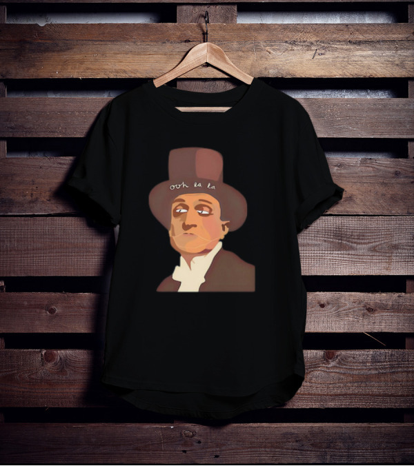 The Man Ooh La La Top Hat Gentleman Vintage Caricature Essential T-Shirt