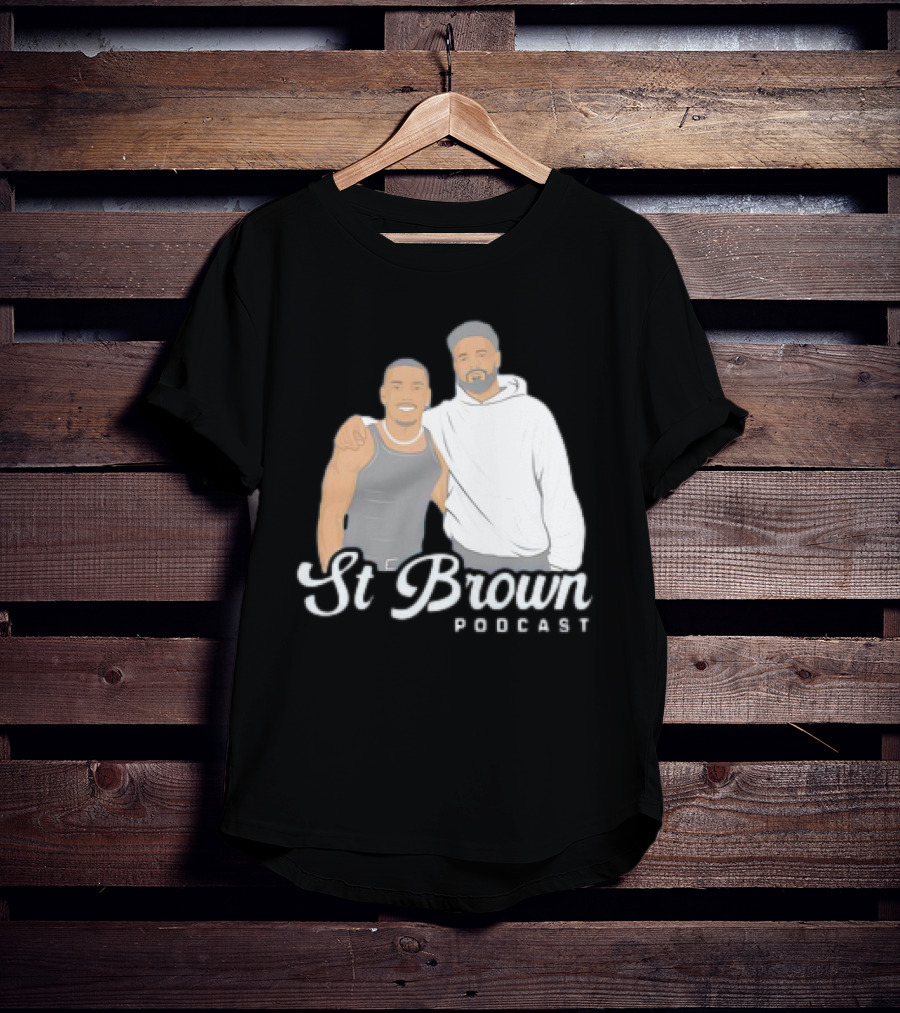 St Brown Podcast Cartoon T-Shirt