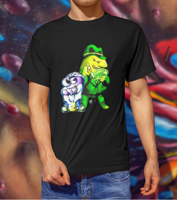 Cool Gangsta Friends Smiling Money Holders T-Shirt