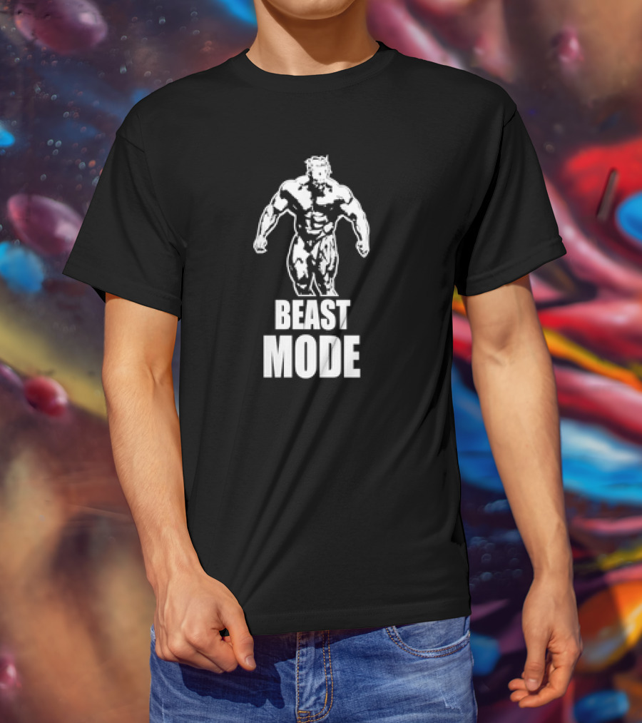 Beast Mode Gym Man Bodybuilding Fitness Motivation T-Shirt