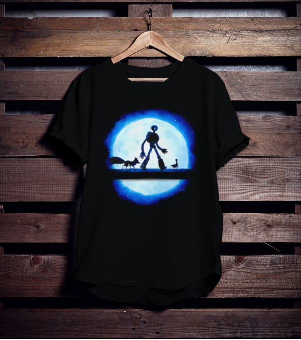 Hakuna Robot Journey With Fox And Goose To The Moon T-Shirt