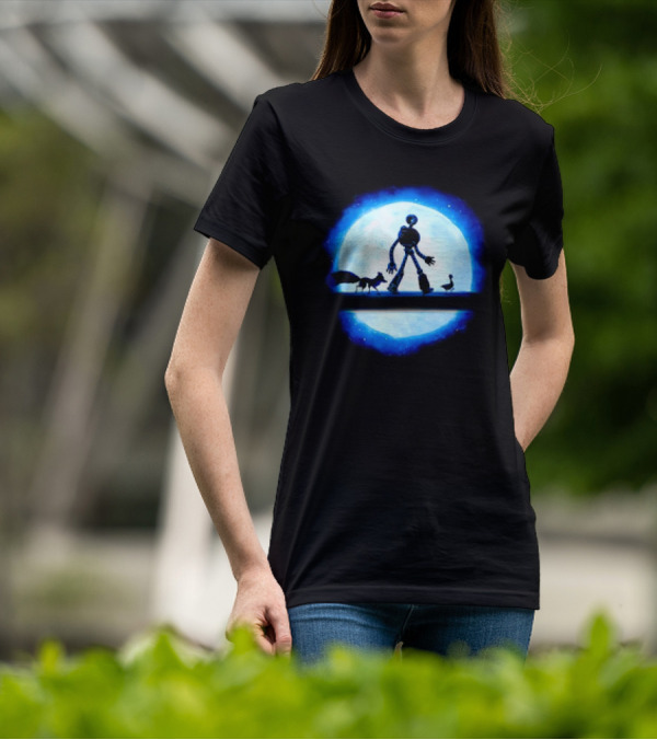 Hakuna Robot Journey With Fox And Goose To The Moon T-Shirt
