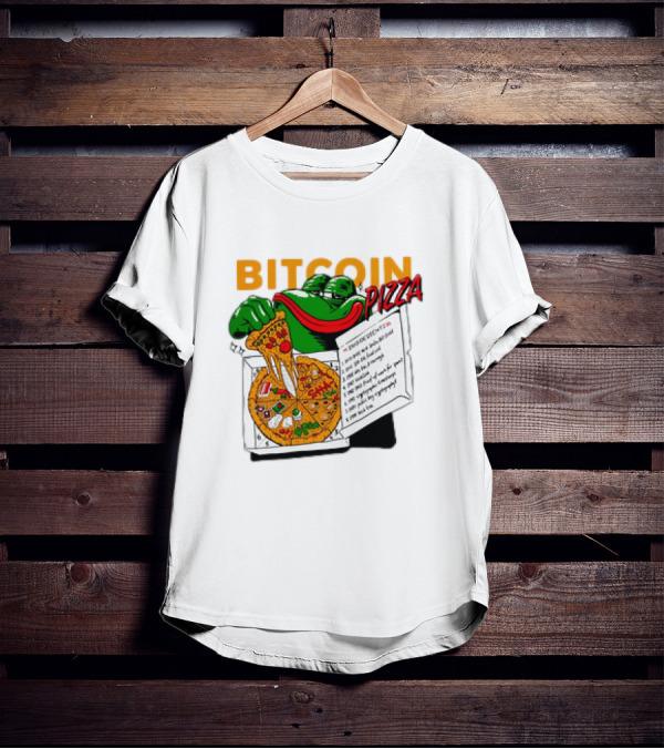Bitcoin Pizza Frog Meme T-Shirt