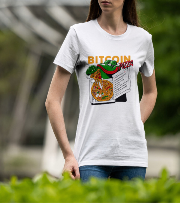 Bitcoin Pizza Frog Meme T-Shirt