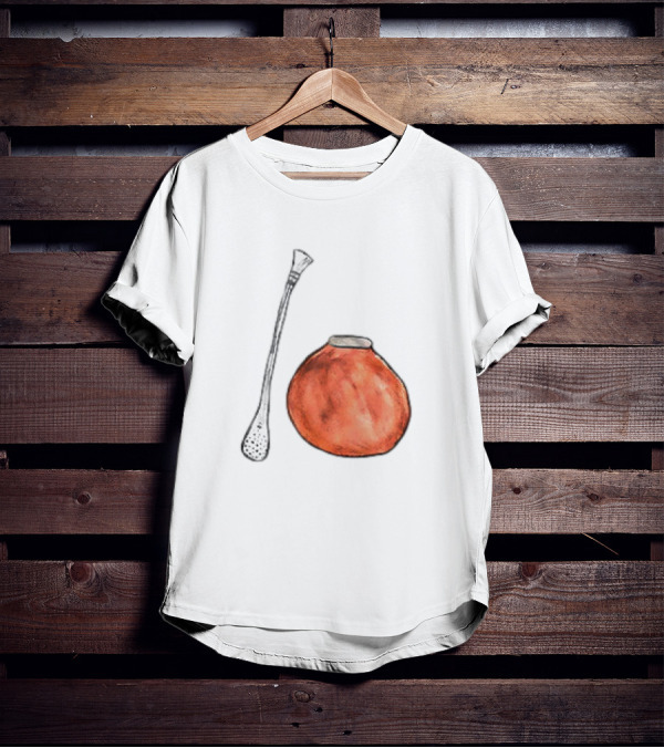 Matte And Bombilla Classic Gourd And Straw T-Shirt