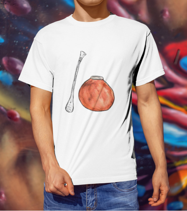 Matte And Bombilla Classic Gourd And Straw T-Shirt