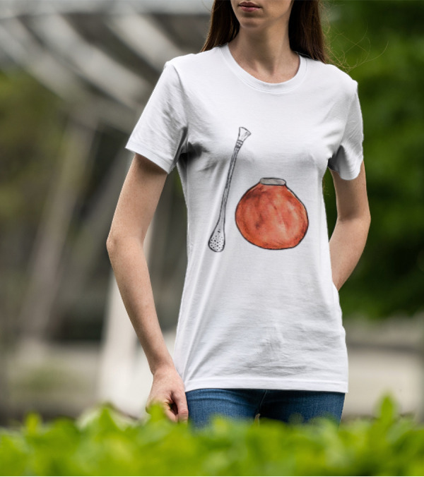 Matte And Bombilla Classic Gourd And Straw T-Shirt