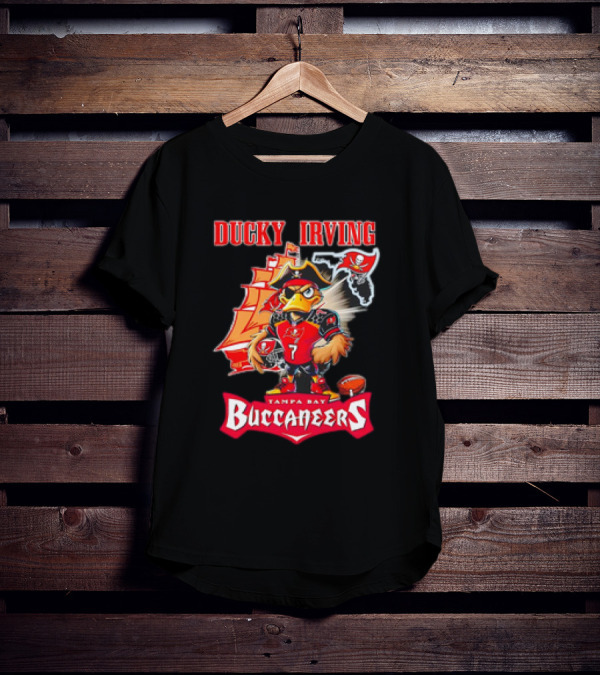 Ducky Irving Tampa Bay Buccaneers 7 Pirate Ship Football Character T-Shirt