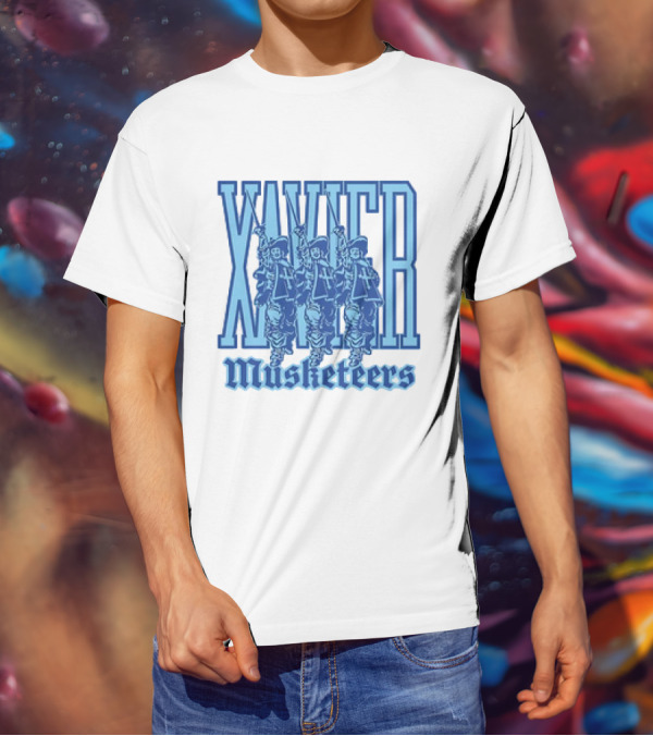 Xavier Musketeers Men's Basketball Three Musketeers Vintage T-Shirt