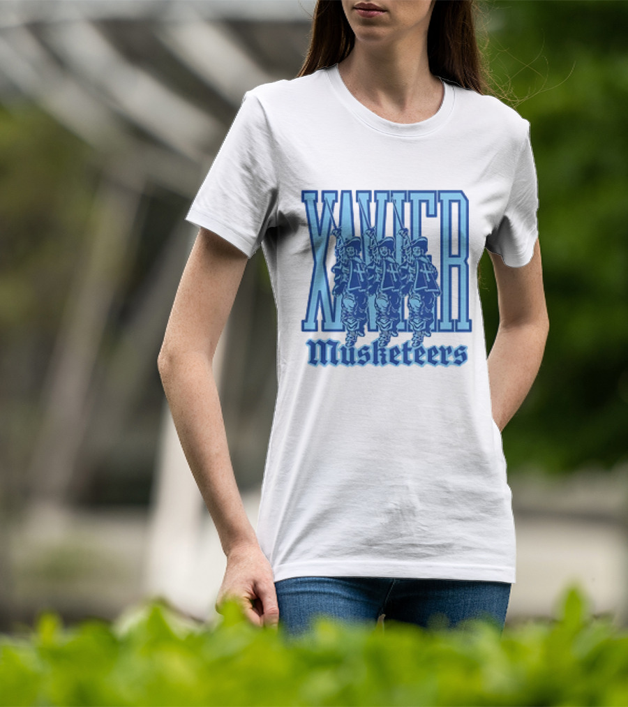 Xavier Musketeers Men's Basketball Three Musketeers Vintage T-Shirt