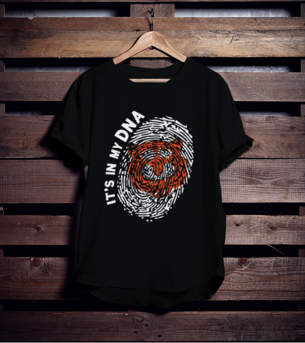 IT'S IN MY DNA Cincinnati Bengals Fingerprint T-Shirt