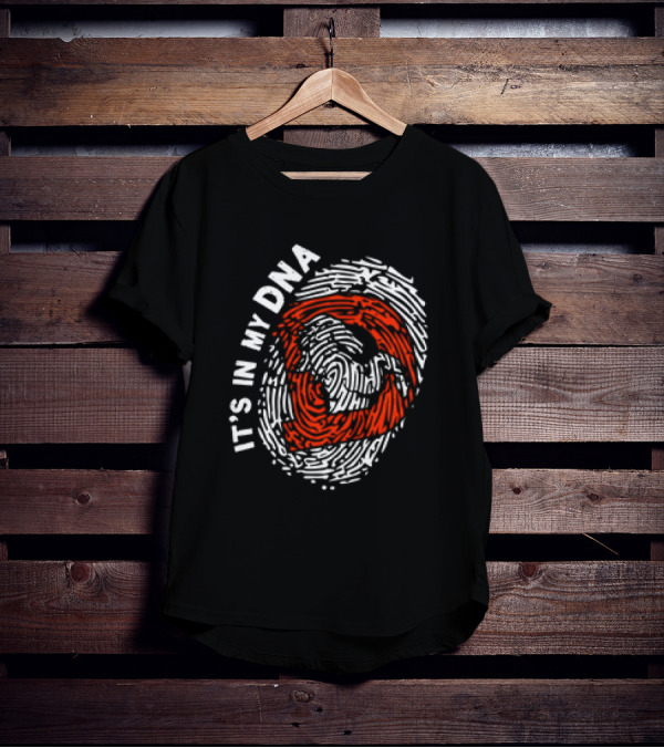 It's In My DNA Denver Broncos Fingerprint T-Shirt