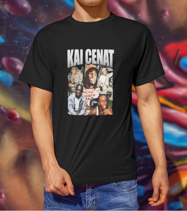 Kai Cenat Vintage Style Collage With 90s Vibe T-Shirt
