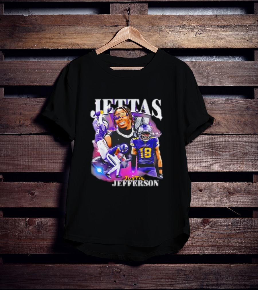 Jettas Justin Jefferson Minnesota Vikings 90s T-Shirt
