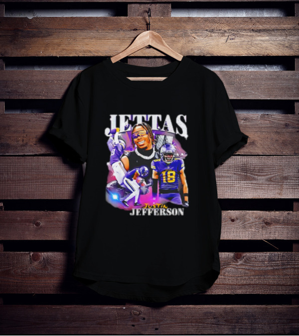 Jettas Justin Jefferson Minnesota Vikings 90s T-Shirt