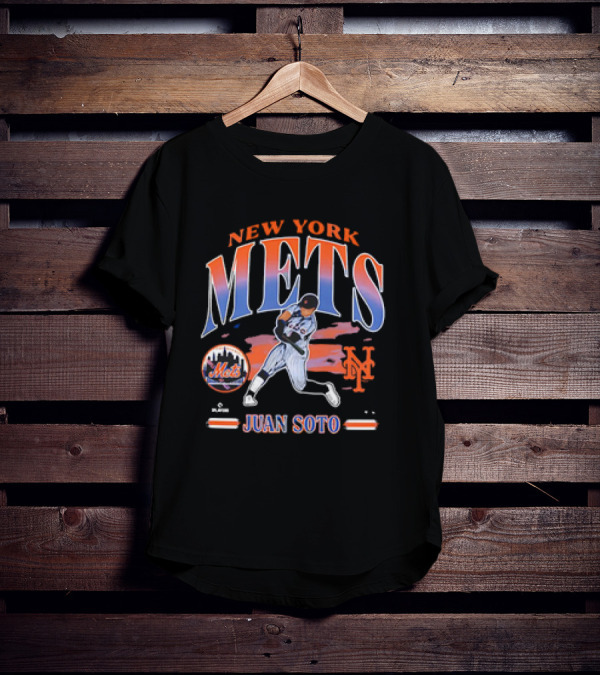New York Mets Juan Soto Player MLB Baseball '47 Mets T-Shirt