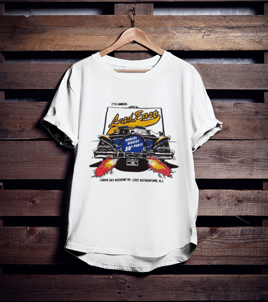 7th Annual Lead East World's Biggest 50's Party Labor Day Weekend '79 East Rutherford N.J T-Shirt