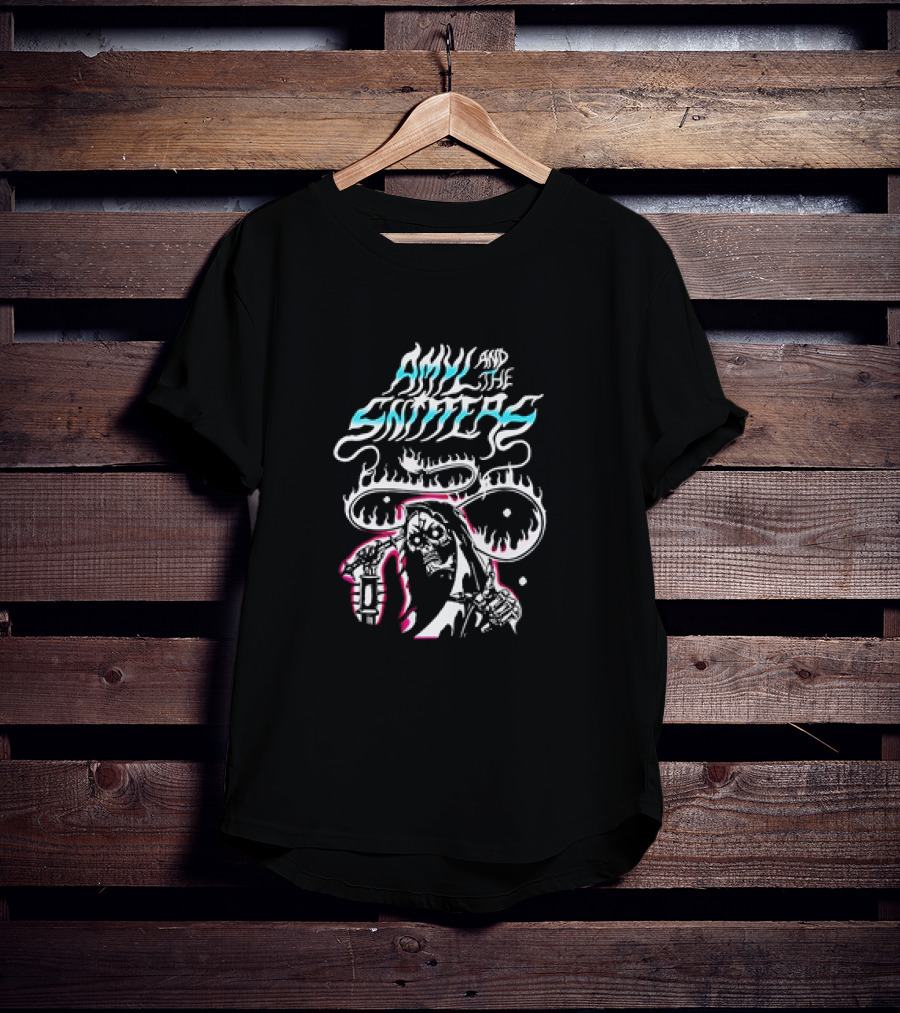 Amyl And The Sniffers Flaming Reaper T-Shirt