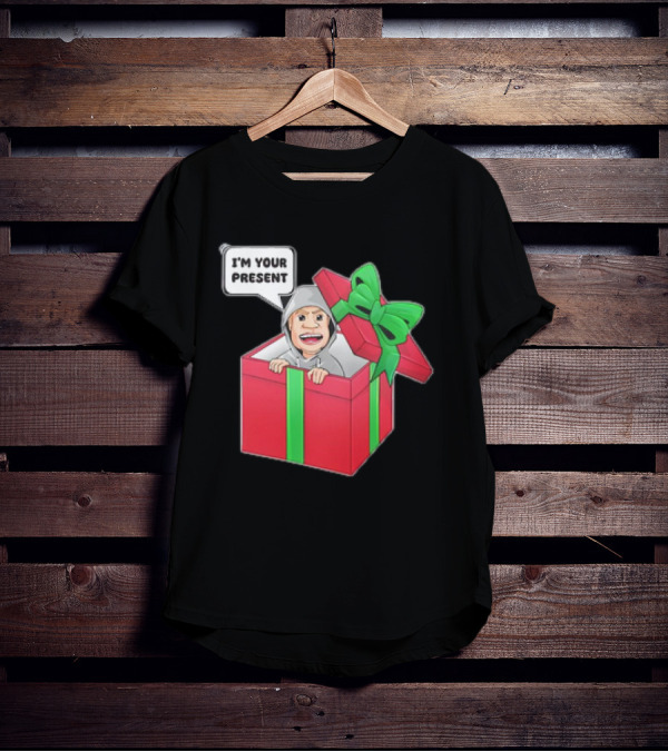 Artem Potokin I’m Your Present Cartoon Character In Gift Box T-Shirt
