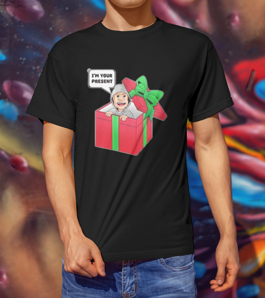 Artem Potokin I’m Your Present Cartoon Character In Gift Box T-Shirt