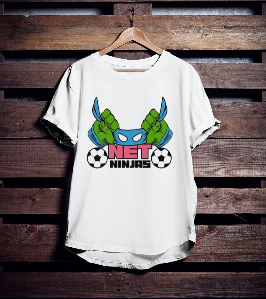 Teenage Mutant Ninja Turtles Net Ninjas Soccer Sports Fan Favorite Adult T-Shirt