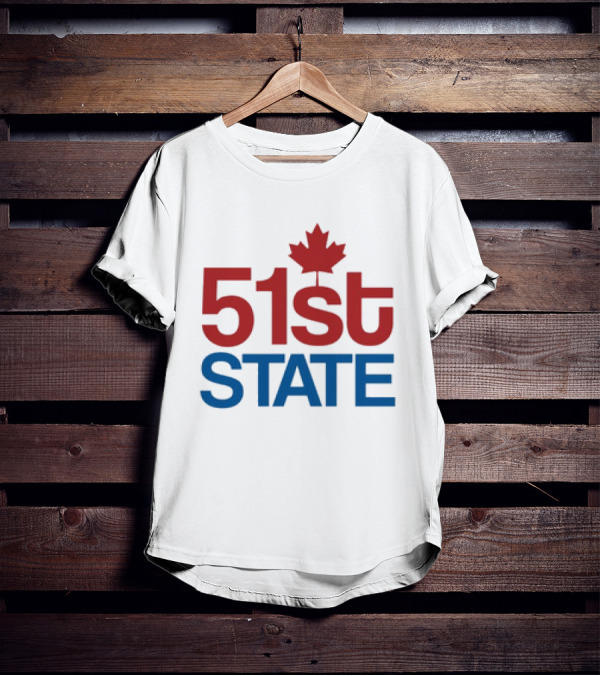 Canada 51st State Maple Leaf T-Shirt