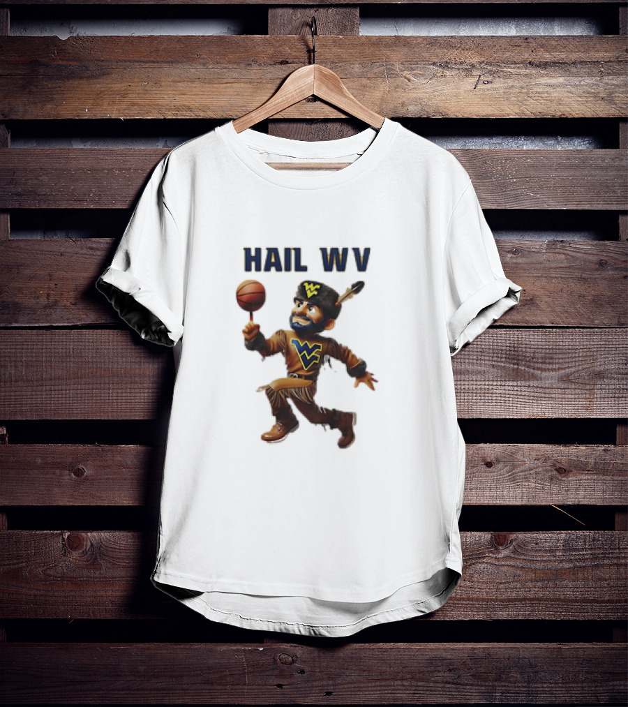 West Virginia Mountaineers Hail WV Basketball 2025 Mascot T-Shirt