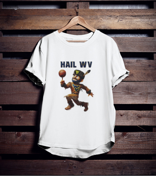 West Virginia Mountaineers Hail WV Basketball 2025 Mascot T-Shirt