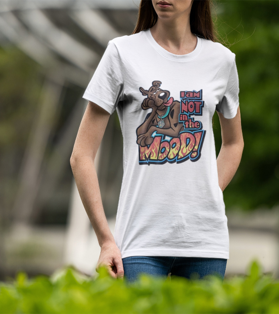 Scooby-Doo I Am Not In The Mood Flame Text T-Shirt