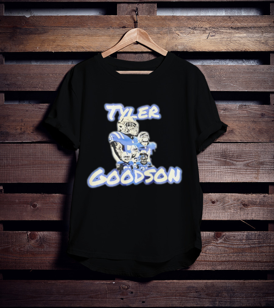 Tyler Goodson Indianapolis Colts Player Collage Football T-Shirt