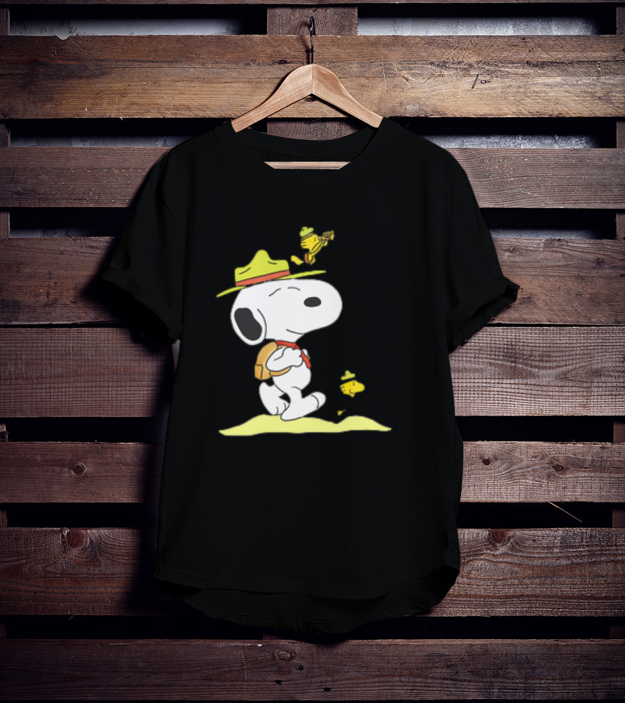 Snoopy And Woodstock Exploring Adventure Trail T-Shirt