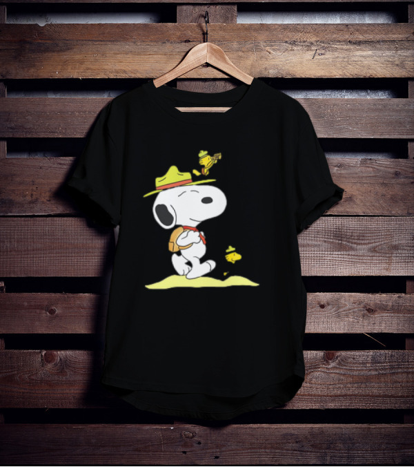 Snoopy And Woodstock Exploring Adventure Trail T-Shirt