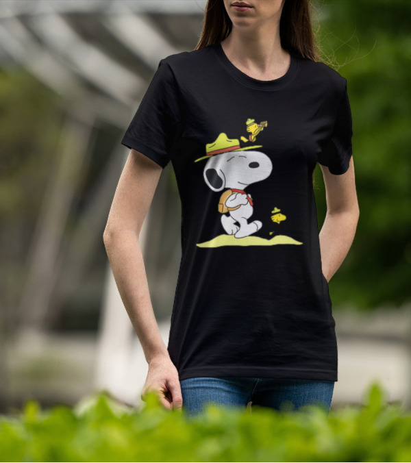 Snoopy And Woodstock Exploring Adventure Trail T-Shirt
