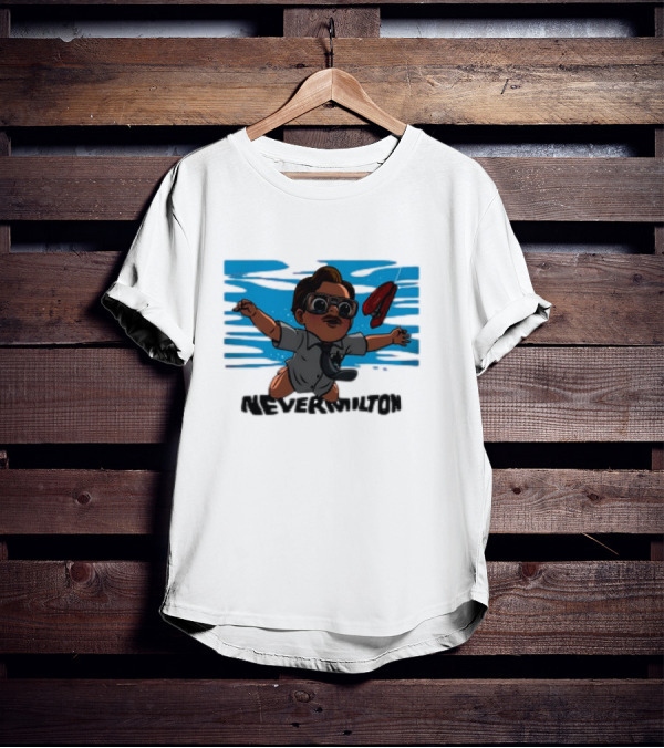 Milton Waddams Nevermilton Nirvana Nevermind Parody Office Space Mashup T-Shirt