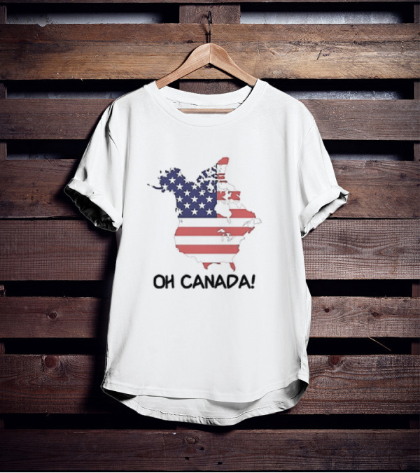 OH CANADA USA MAP FLAG T-Shirt