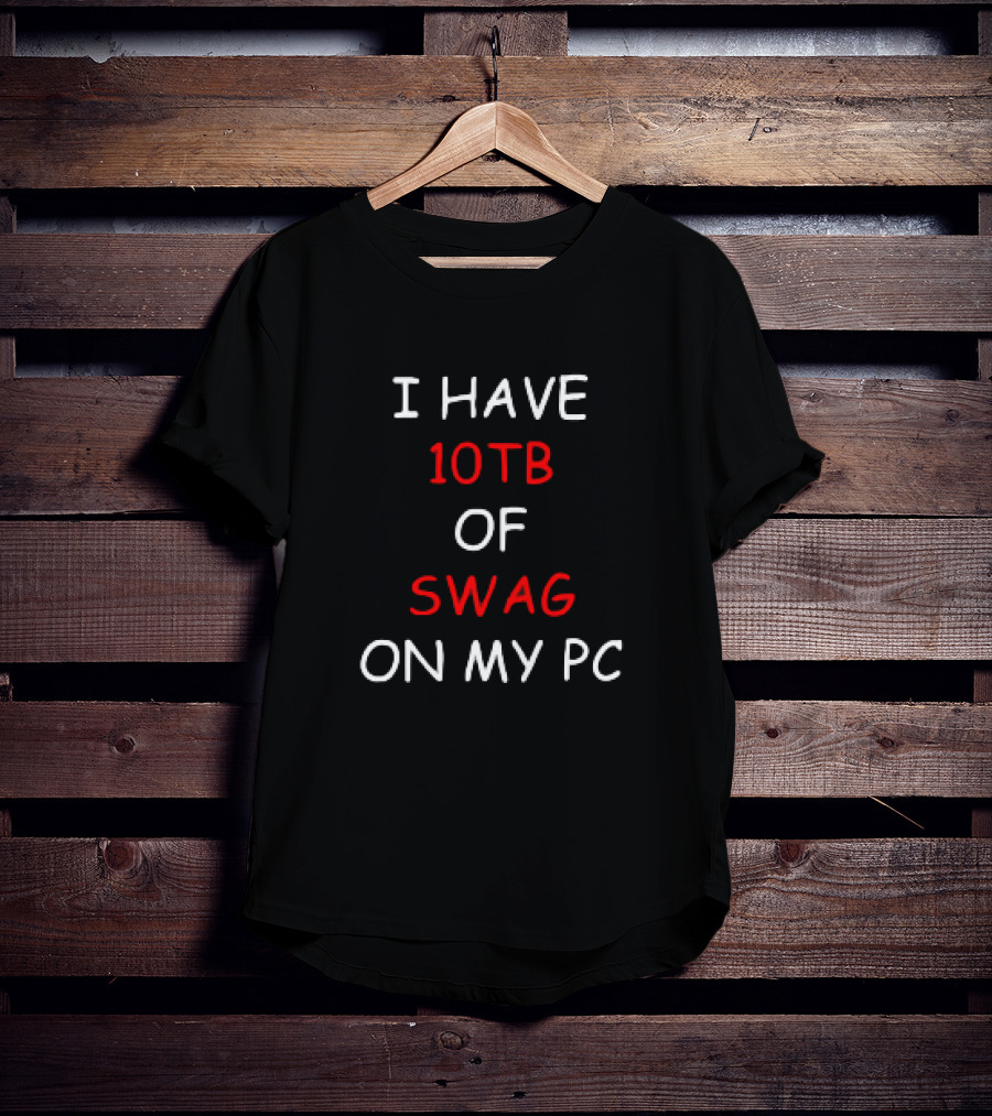 I Have 10TB Of Swag On My PC T-Shirt