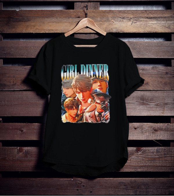 Girl Dinner Caleb Love Deepspace Anime Collage T-Shirt