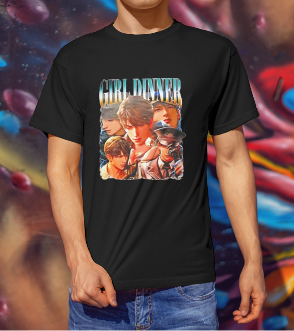 Girl Dinner Caleb Love Deepspace Anime Collage T-Shirt