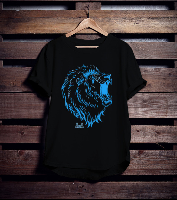Hutch Premium Gritty Roaring Lion T-Shirt