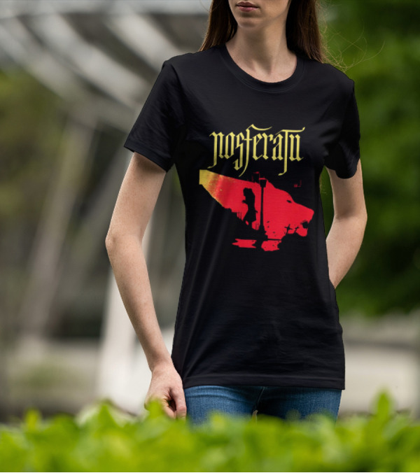 Nosferatu Vampire Silhouette Boat Scene T-Shirt