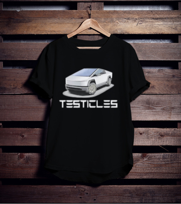 Testicles Cybertruck Parody Vintage Car T-Shirt